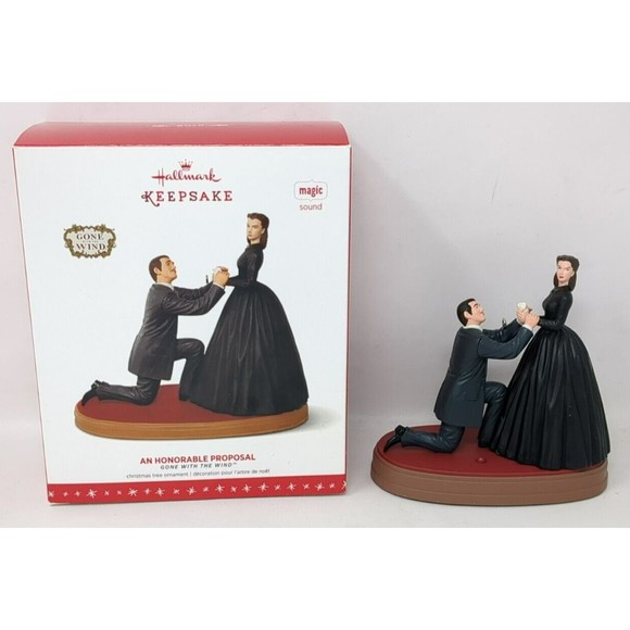 2016 Hallmark An‎ Honorable Proposal Gone With Wind Keepsake Ornament - Picture 1 of 7